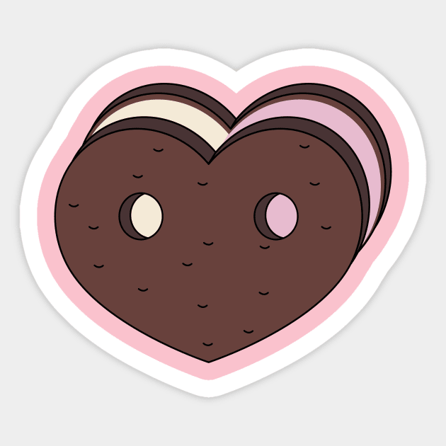 Cookie Heart Sticker by okamakuma